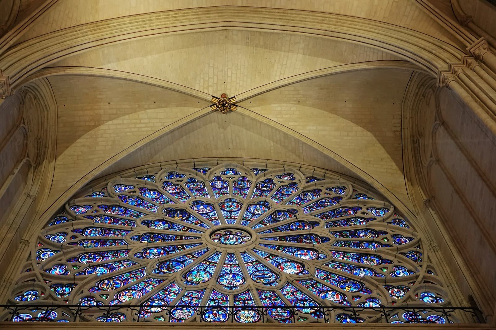 The north rose window of Notre-Dame de Paris